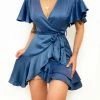 Kameli Boutique Tara Mini Dress - Blue -Kameli Shop 073C2F04 6D3A 4D33 A5F7 42478B0D529A