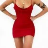 Kameli Boutique Judit Mini Dress - Red -Kameli Shop 0A4AE2C5 B8BA 462F BD5B DF35AE0B3A39