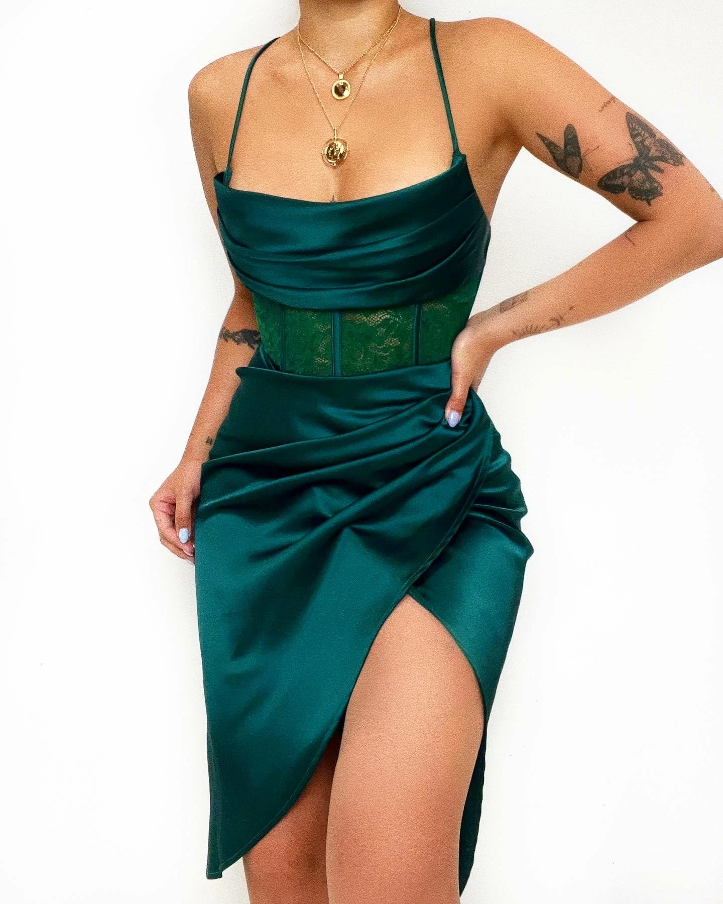 Kameli Boutique Petra Midi Dress - Green 3 Kameli Boutique Petra Midi Dress - Green