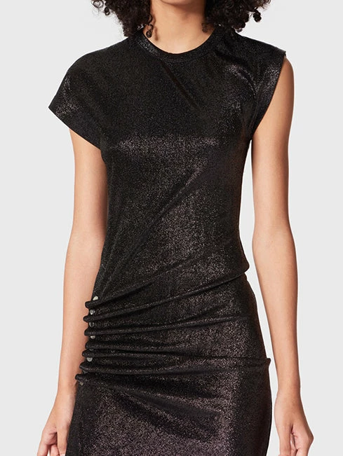 Paco Rabanne | Robe Mid Length Dress - Black 5 Paco Rabanne | Robe Mid Length Dress - Black - Image 3