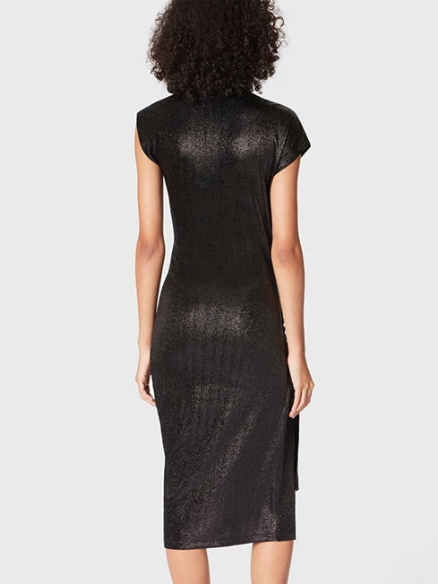 Paco Rabanne | Robe Mid Length Dress - Black 6 Paco Rabanne | Robe Mid Length Dress - Black - Image 4