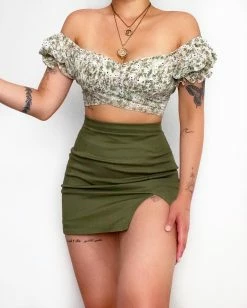 Kameli Boutique Jannine Floral Top - Green