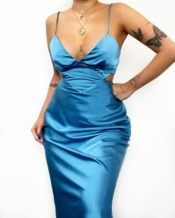 Kameli Boutique Zinnia Midi Dress - Blue -Kameli Shop 3E5708D7 DEB8 4F21 B431 F8EEFCEADD08