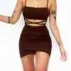 Kameli Boutique Emmy Mini Dress - Brown