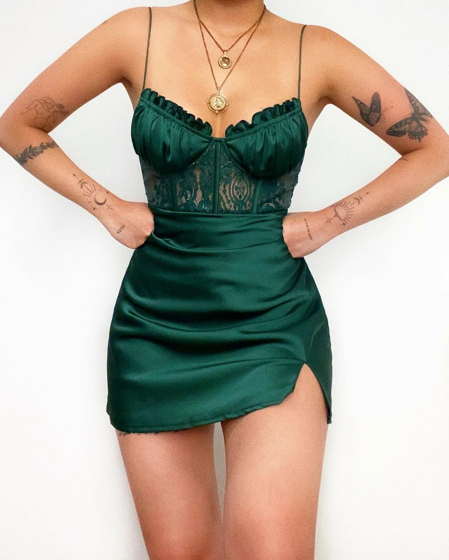 Kameli Boutique Olivia Mini Dress - Green 3 Kameli Boutique Olivia Mini Dress - Green