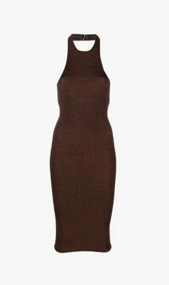 Hunza G | Polly Dress - Metallic Chocolate
