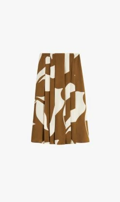 Victoria Beckham | Patch Pocket Skirt - Khaki Cream