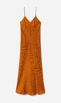 Silk Laundry | 90's Slip Dress - Tamarin Jacquard