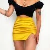 Kameli Boutique Callie Mini Skirt - Yellow -Kameli Shop A76169A9 B64A 4AC7 8FC9 4D246D6BCB55