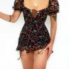 Kameli Boutique Cherie Floral Mini Dress - Black -Kameli Shop AAD75CD8 B501 48F7 91AB C9E0BBA2CDD4
