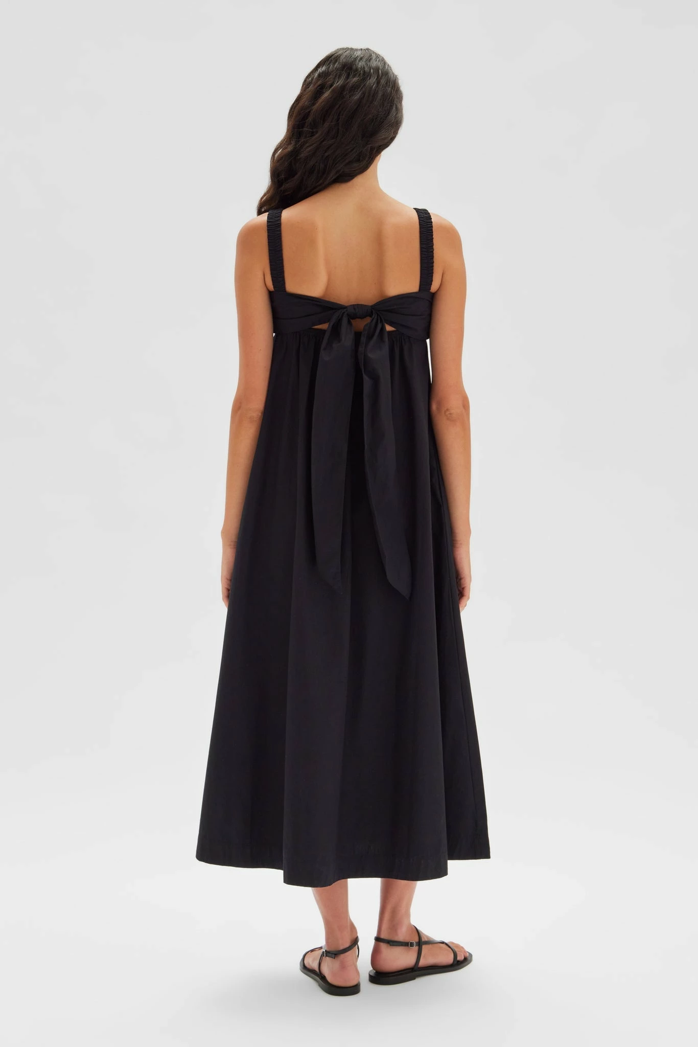 Assembly Label | Frida Poplin Dress - Black - Image 2
