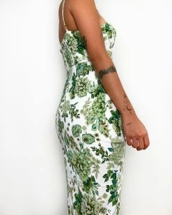 Sweetacacia Millie Floral Midi Dress - Green -Kameli Shop C0470CC9 AC87 4990 944D 6CE809DFFF06