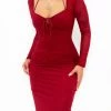 Kameli Boutique Earnie Midi Dress - Red 2 Kameli Boutique Earnie Midi Dress - Red -Kameli Shop CB1A5A22 B262 4BF6 B1CB A67FB7A8899C