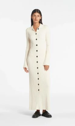 SIR The Label | Enes Button Down Dress - Natural