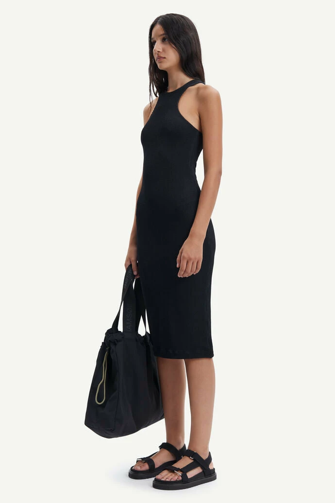 Samsoe Samsoe | Erin Dress - Caviar 6 Samsoe Samsoe | Erin Dress - Caviar - Image 4