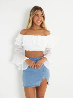 Kameli Boutique KB Denim Skirt - Blue -Kameli Shop Kameli 0903222267BW