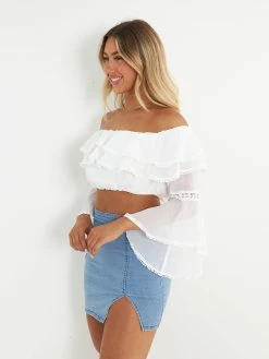 Kameli Boutique KB Denim Skirt - Blue -Kameli Shop Kameli 0903222277BW