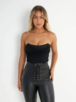Kameli Boutique Christina Bustier Top - Black -Kameli Shop Kameli 0903222416BW