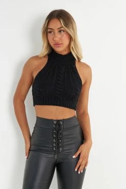 Kameli Boutique Mars Knit Top - Black -Kameli Shop Kameli 0903222463
