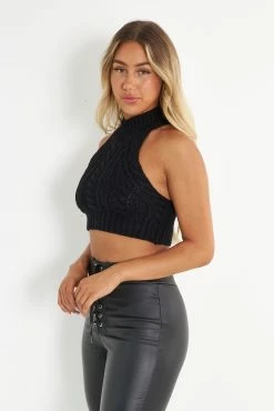 Kameli Boutique Mars Knit Top - Black -Kameli Shop Kameli 0903222468