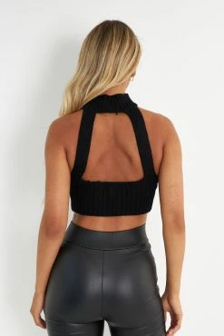 Kameli Boutique Mars Knit Top - Black -Kameli Shop Kameli 0903222472