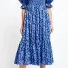 Karen Walker | Altitude Dress - Navy/Cornflower