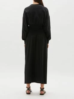 Bassike | Rib Insert Longerline Dress - Black -Kameli Shop R22WFD83ribinsertlongerlinedressblk side 2000x 2f9ed7bf f72d 4e5f 80c8 4895692c08ab