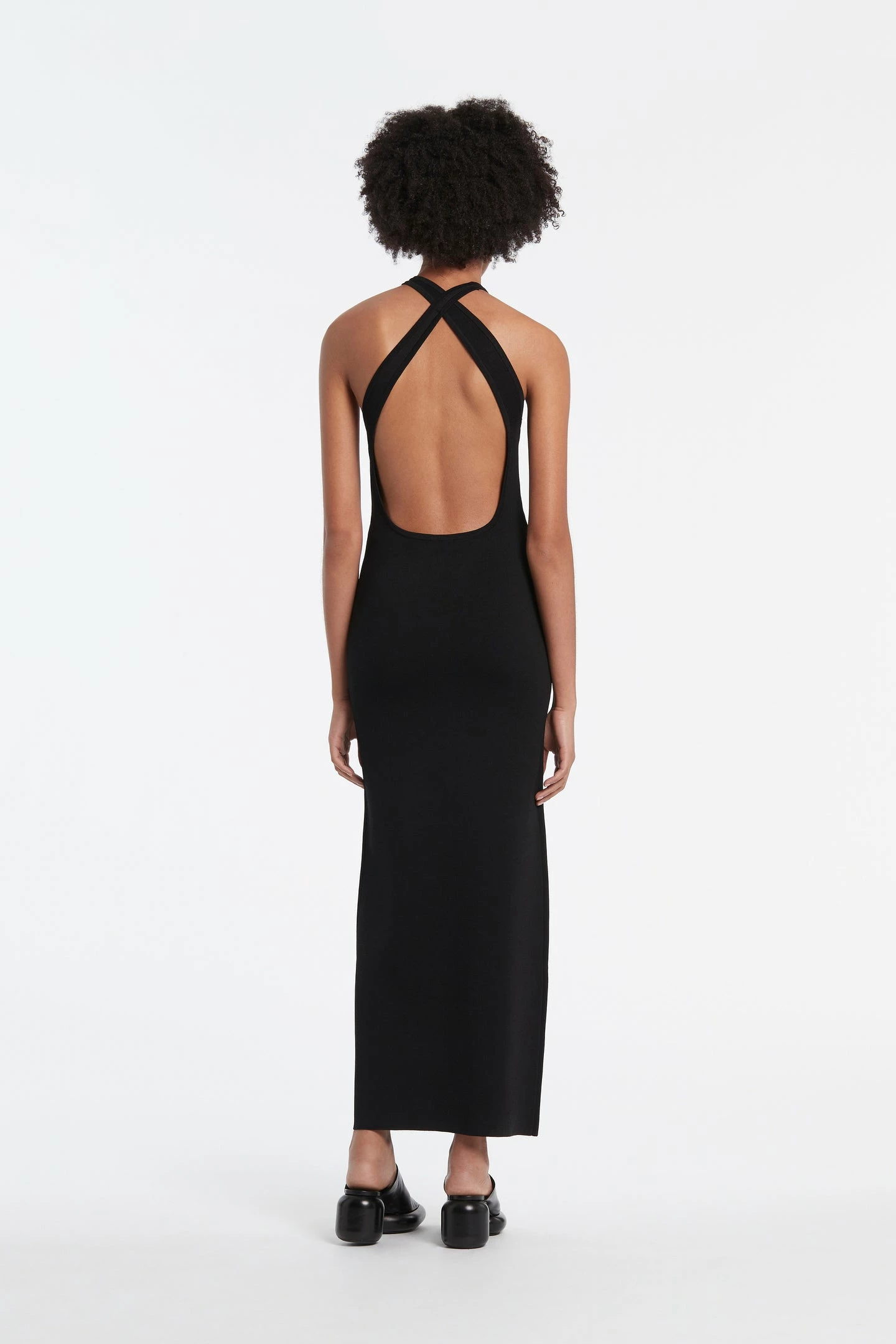 SIR The Label | Aude Open Back Dress - Black 5 SIR The Label | Aude Open Back Dress - Black - Image 3