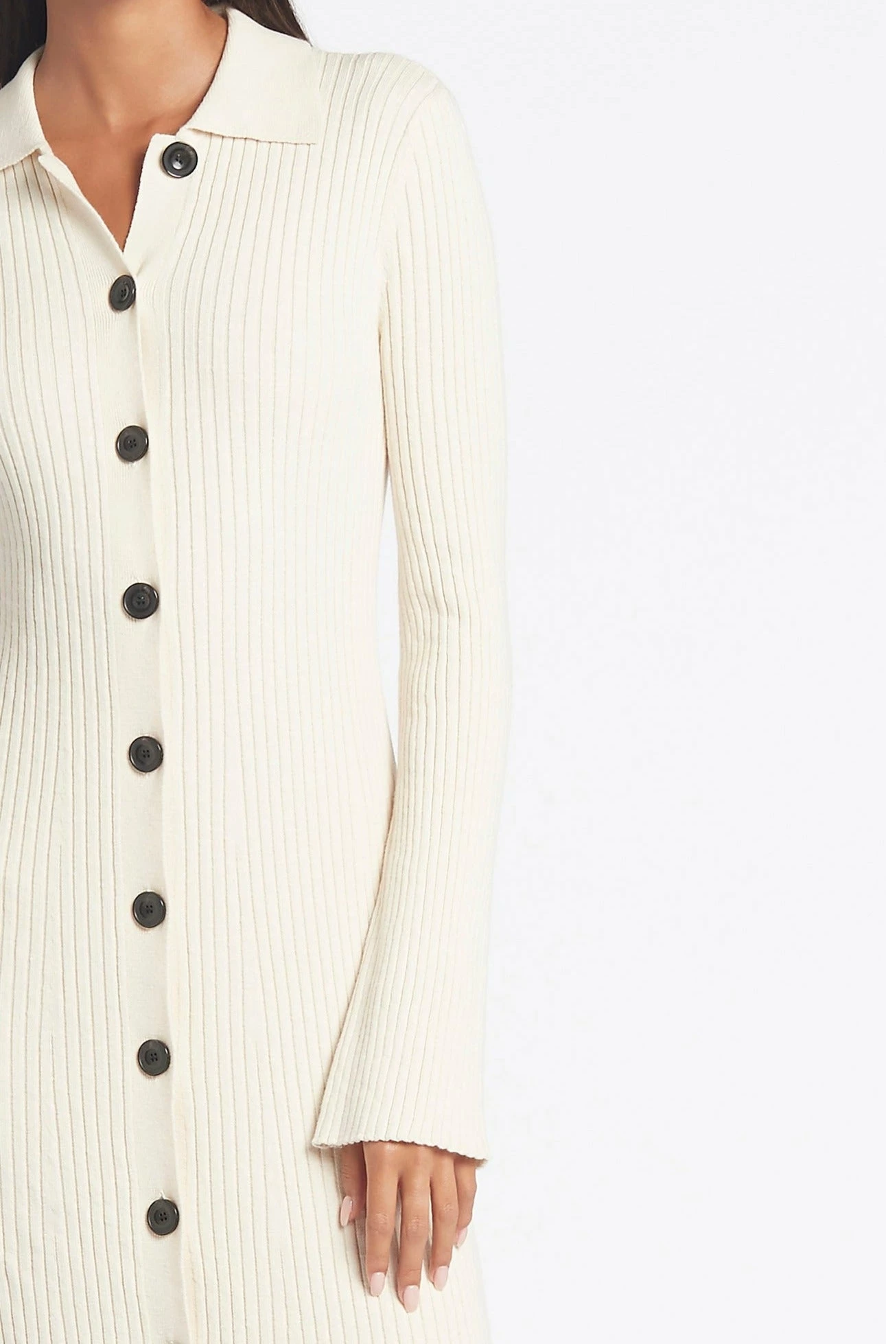 SIR The Label | Enes Button Down Dress - Natural 4 SIR The Label | Enes Button Down Dress - Natural - Image 2