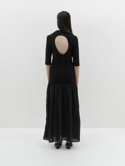 BASSIKE | Contrast Gathered Skirt - Black -Kameli Shop SS22WFB49 contrast gathered cotton skirt black BACK 2000x 1b57dd16 9ad3 4fdb a412 318509066fa7
