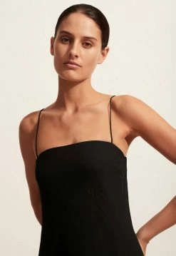 Matteau | Linen Bias Dress - Black -Kameli Shop The Linen Bias Dress Black 3 5000x 88deb86f 3f94 41a3 aca3 53da9e86059d
