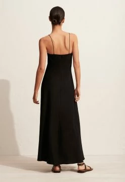 Matteau | Linen Bias Dress - Black -Kameli Shop The Linen Bias Dress Black 4 5000x ea08e0a3 1e51 4382 9d87 2435a6b28cd1