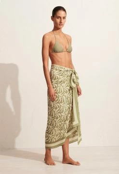 Matteau | Silk Sarong - Sage Palmas -Kameli Shop The String Triangle Top Silk Sarong Sage Palmas 2 1440x ca87752a b449 4c00 8221 890f6cf0672e