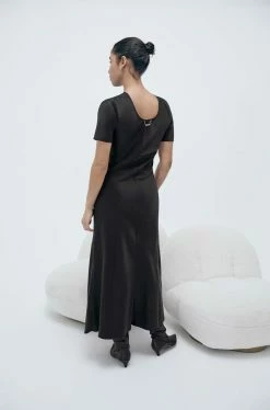 Silk Laundry | Short Sleeve Bias Dress - Black -Kameli Shop Uniform22 100 1200x b6939786 8c55 458f 9250 3cdaa6623c25