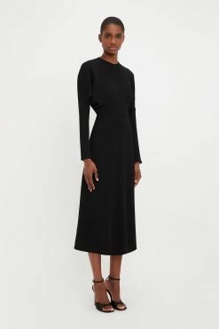 Victoria Beckham | Dolmain Midi Dress - Black -Kameli Shop UntitledSession5491 b 2200x ea4acb6c 2a73 4eef b02d b648fdcb939f