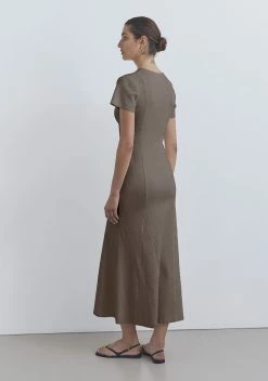 Viktoria & Woods | Torpedo Dress - Khaki Marl -Kameli Shop W2347 KHAKIMARL 4