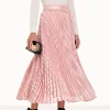 Zimmermann | Burnout Sunray Skirt - Ballet -Kameli Shop burnout