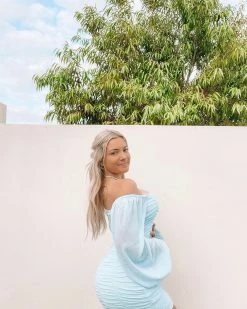 Kameli Boutique Karlah Mini Dress - Blue -Kameli Shop image 1709a681 2a40 4b68 9e32 e299a2a31ed5