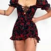Kameli Boutique Diana Mini Dress - Red Florals -Kameli Shop image 1a8658b6 626d 4a60 963c 3dbddfd0e084