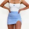 Kameli Boutique Kameli Gingham Mini Skirt - Blue -Kameli Shop image 1fb58b2b 0f05 4952 bb71 2a933e95101b