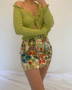 Kameli Boutique Jenny Mini Skirt - Ivory -Kameli Shop image 2e0e1159 2909 4caf ab1f 0b3aff29fb39