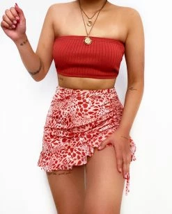 Kameli Boutique Zendaya Mini Skirt - Orange