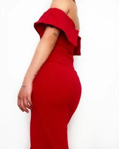 Kameli Boutique Parker Midi Dress - Red -Kameli Shop image 38999726 26c4 420d ac46 0fa6b6db5fa5