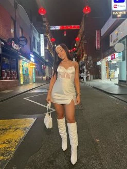 Kameli Boutique Olivia Mini Dress - Ivory -Kameli Shop image 3fd8ca84 9ce8 4972 8ab7 2d2204391ee3