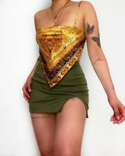 Kameli Boutique Callie Mini Skirt - Khaki -Kameli Shop image 4f0f53fe 365e 4655 b5ad 03ad68ff0ed5