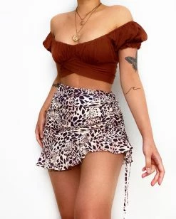 Kameli Boutique Otto Crop Top - Brown -Kameli Shop image 9c4c97ae 51ed 4760 8b96 fe0e33cee572