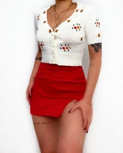 Kameli Boutique Callie Mini Skirt - Red -Kameli Shop image cfbee39d 80c6 4b54 b7bd 6f78b19caa32