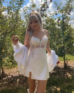 Kameli Boutique Olivia Mini Dress - Ivory -Kameli Shop image f9bb7f68 4fe6 47c2 a524 209cca1f0e89