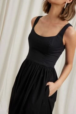 Caitlin Crisp | Meadow Dress - Black -Kameli Shop p c48198ba 6a4c 47f9 841c 361e8576b2af