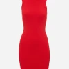 Victoria Beckham | VB Body Fitted Mini Dress - Red -Kameli Shop redfittedlife